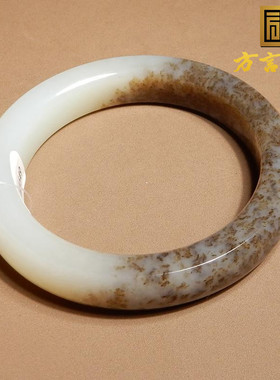 方言和田玉新疆糖羊脂白玉手镯