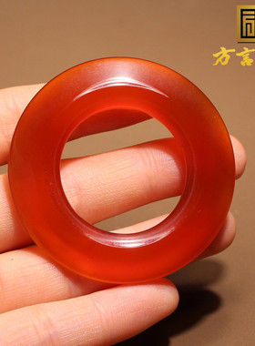 方言南红玛瑙平安玉环玉璧