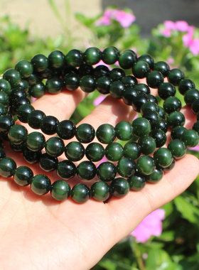 方言和田玉俄黑碧猫起荧光碧玉