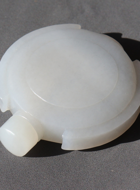 震惊方言和田玉臻品新疆聚细腻温润白青花鼻烟壶手把件小摆件A8