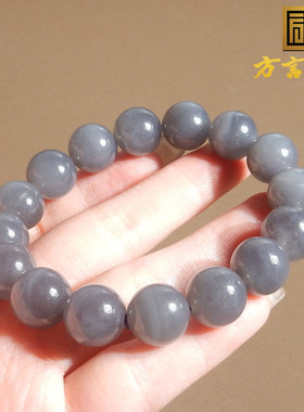青海老坑料烟紫单圈12mm女神手串