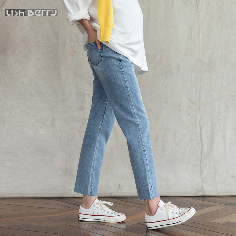 孕妇外穿秋冬2020韩版新款直筒裤子 lishberry孕妇直筒裤