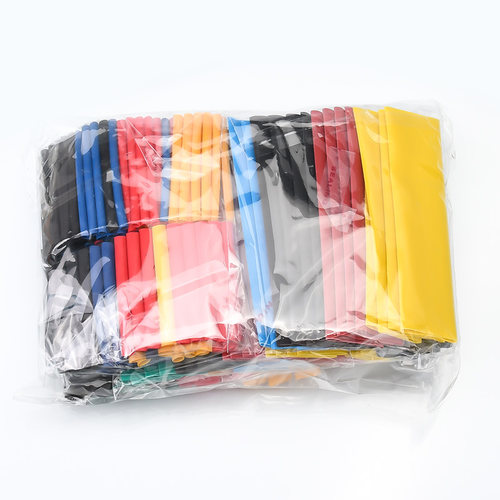 热缩管328pcs绝缘套管家用DIY电工接线电线电缆保护数据线收缩管 - 图1
