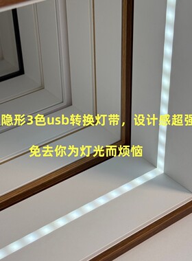 内深10cm立体中空相框带灯带抽拉钢化玻璃手办模型盲盒展示框定制
