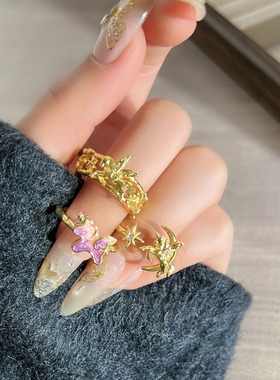 天马行空创意梦幻小马驹气质高级感开口戒指女冷淡风独特小众指环