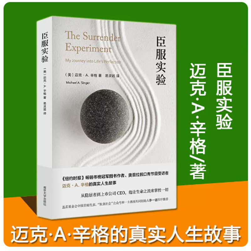 臣服实验迈克·A.辛格著不羁的灵魂的作者真真实的人生故事纽约时报励志书籍-图0