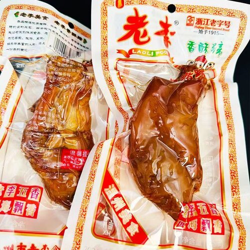 老李五香猪蹄香酥蹄子135克卤猪脚温州特产卤味解馋小吃休闲零食 - 图2