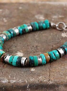 波兰代购turquoise绿松石银手链