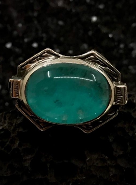 纯银巴西蓝帕拉伊巴碧玺宝石戒指