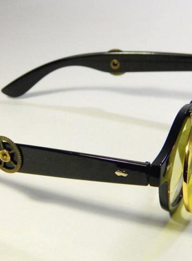 俄罗斯代购手作蒸汽朋克防UV墨镜