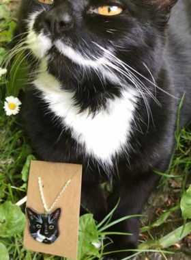 个性定制项链手绘可爱宠物猫狗