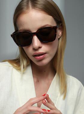 手作玳瑁偏光方形矩形太阳镜