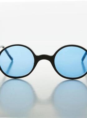 美国代购80s复古嬉皮小圆太阳镜