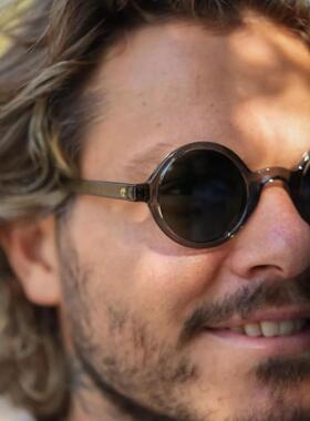 土耳其代购复古圆形棕色嬉皮墨镜