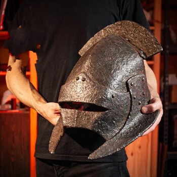 Cosplay ຕ່າງປະເທດຈັດຊື້ Handmade Uruk-Hai Warriors Cosplay Armor Set Armor Steel