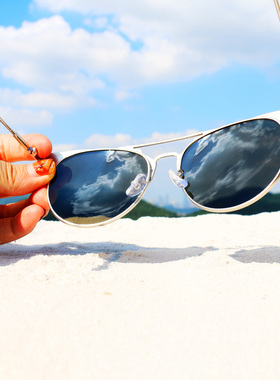 德系工业风朋克镜面金属感太阳镜