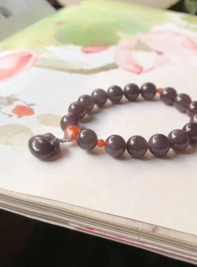 女款串珠项链磨砂白玉石