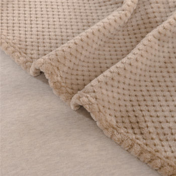 ຜ້າຫົ່ມ Coral fleece ຜ້າຫົ່ມບາງໆ flannel thickened nap office blanket towel quilt winter plush bed sheet