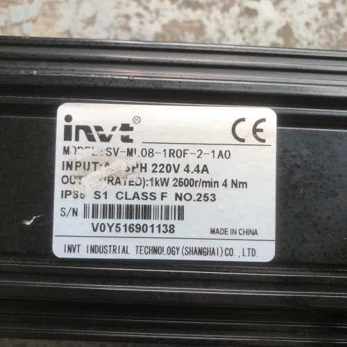 议价英威腾1kw伺服电机SV-ML08-1R0F-2-1A0 - 图0