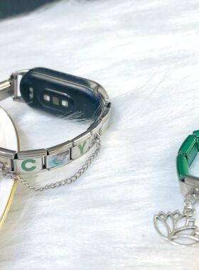 意大利模块手链成毅应援定制名字首字母莲花猕猴桃蝴蝶结吊坠0511