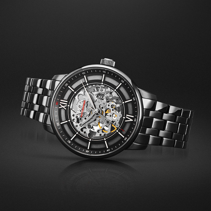 飞亚达全镂空自动防水潮流机械表 飞亚达国产腕表