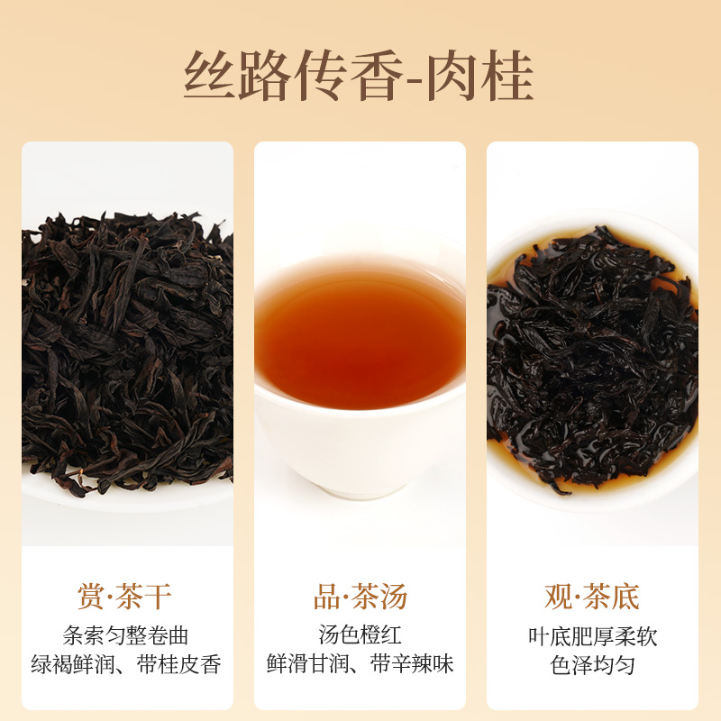 【第2件半价】华祥苑特级肉桂茶 丝路传香武夷山岩茶乌龙茶100g - 图1