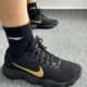 Nike black gold versatile comfortable and wear-resistant low-top basketball shoes