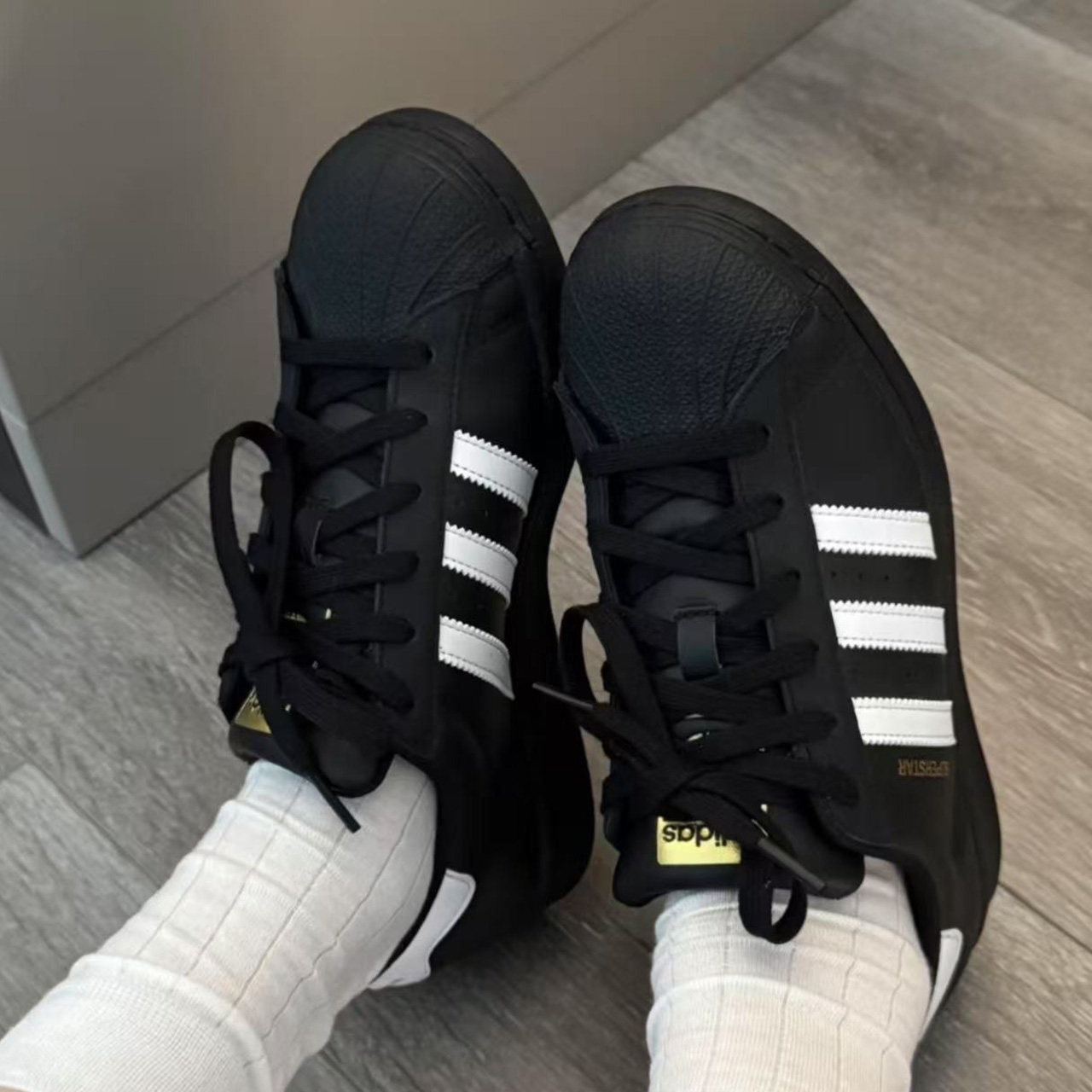 Adidas Superstar阿迪达斯三叶草白色黑色贝壳头男鞋黑武士板鞋,淘宝优惠券,粉丝福利购,淘宝优惠卷