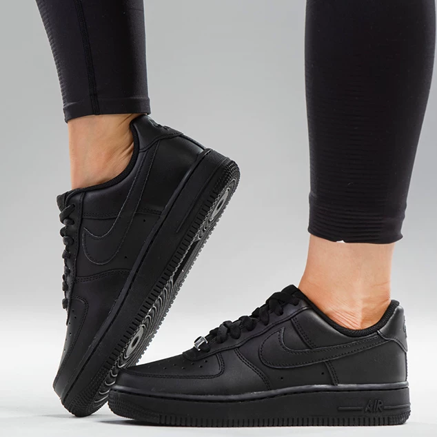 Nike Air Force 1 Nike AF1 Air Force One женские кроссовки Black Warrior низкие кеды CW2288-001