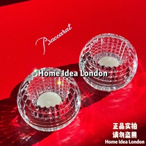 HOME IDEEA Baccarla Baccarat small candle holder Eye sparkling series crystal clear two delicate gifts