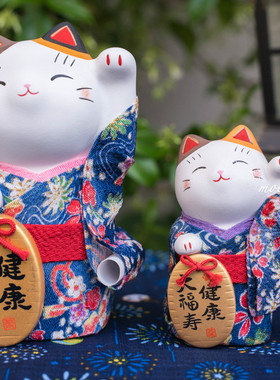 濑户烧药师窑锦彩结婚送礼摆饰