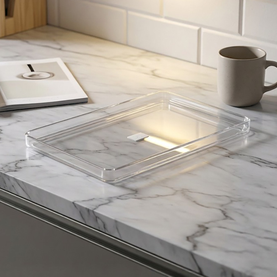 亚克力托盘透明磨砂塑料盘子长方形酒店宾馆客房收纳水杯盘黑8106,淘宝优惠券,粉丝福利购,淘宝优惠卷