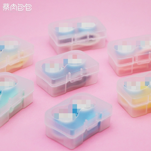 Случайная коробка милая мультфильм -партнер коробка нового ухода простая модная взрыв синий жир ящик для ухода