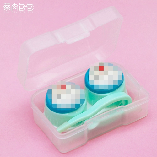 Случайная коробка милая мультфильм -партнер коробка нового ухода простая модная взрыв синий жир ящик для ухода