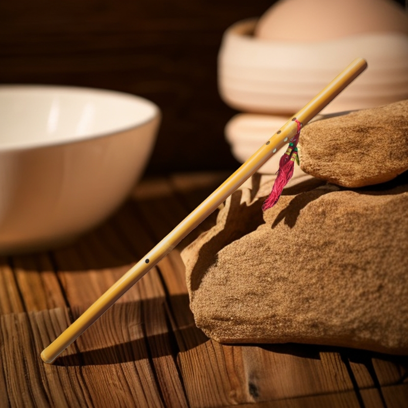 玉屏通口红竹长箫 80㎝以上 AGF调萧六孔 专业演奏八孔洞箫 素箫 - 图2