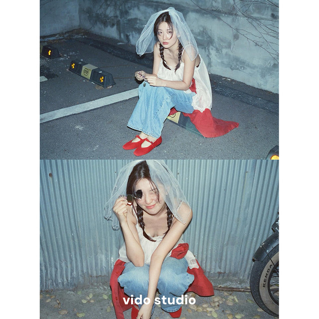 Kang Seulgi ຕາຫນ່າງສີຂາວດຽວກັນຂອງ camisole