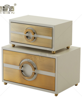 新中式风衣帽间梳妆台装饰摆件