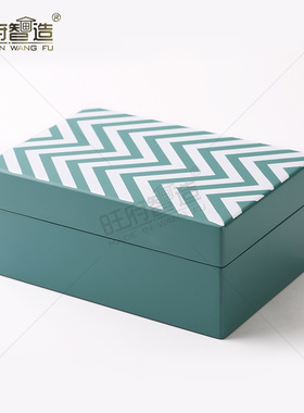 孔雀绿新中式风样板间客房托盘