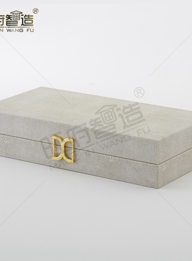 样板房新中式风软装收纳盒子摆件