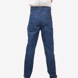 Хлопковые рабочие джинсы с начесом, износостойкие мужские штаны, оверсайз