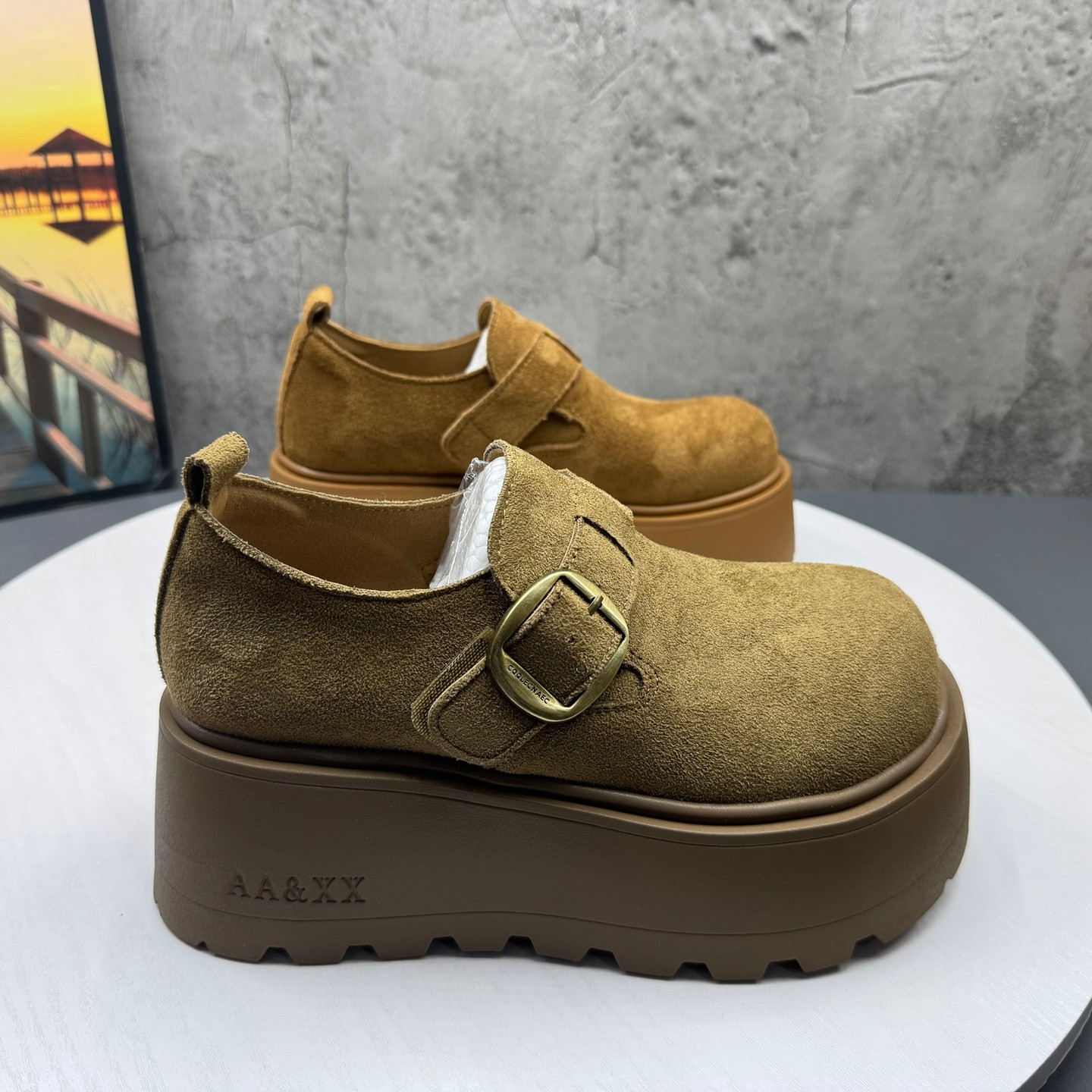 2026撤柜断码春季新款女鞋圆头套脚厚底增高复古勃肯鞋深口女单鞋,淘宝优惠券,粉丝福利购,淘宝优惠卷