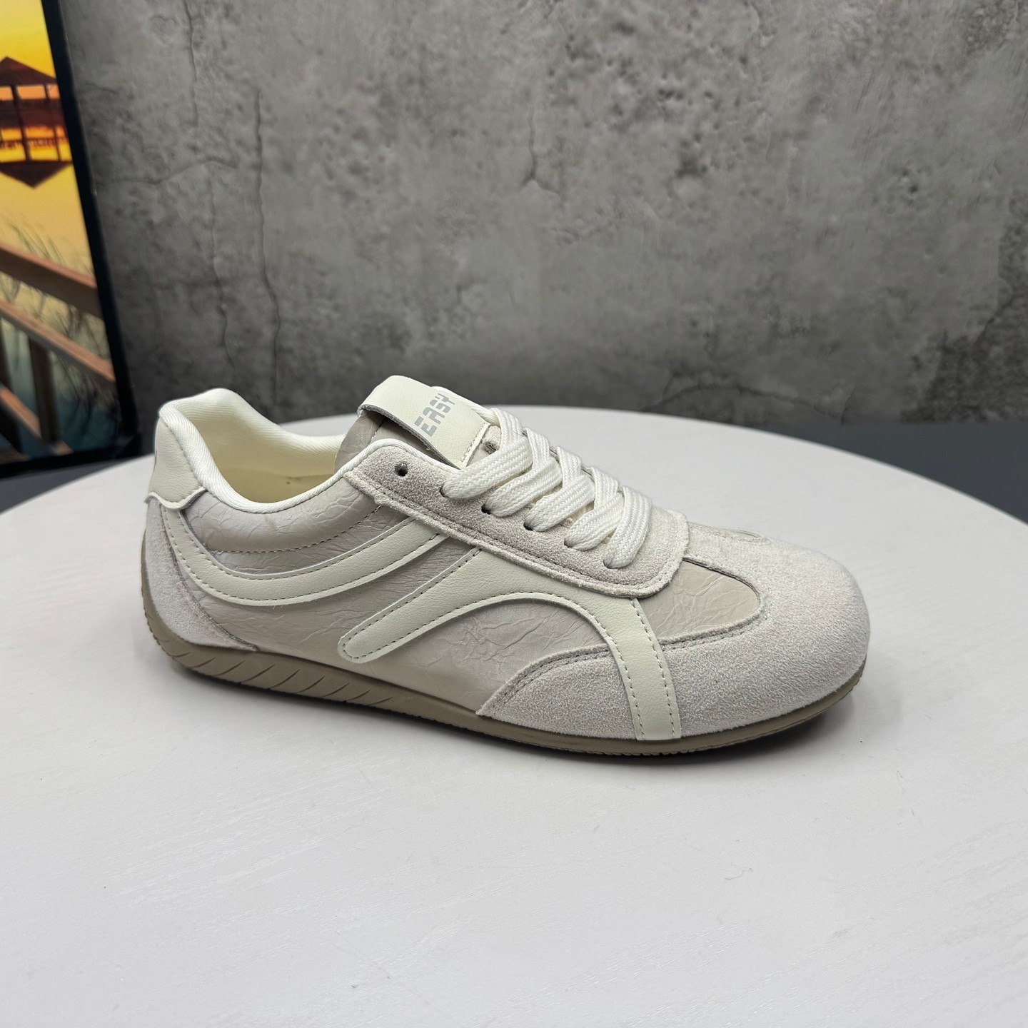 工厂撤柜处理2026春季新款圆头系带薄款网红深口德训鞋休闲女鞋,淘宝优惠券,粉丝福利购,淘宝优惠卷