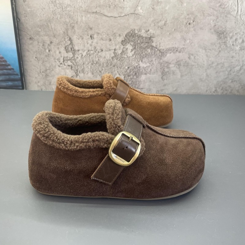 全真皮复古内增高加绒女棉鞋2025撤柜断码冬季新款吐司勃肯鞋女鞋,淘宝优惠券,粉丝福利购,淘宝优惠卷