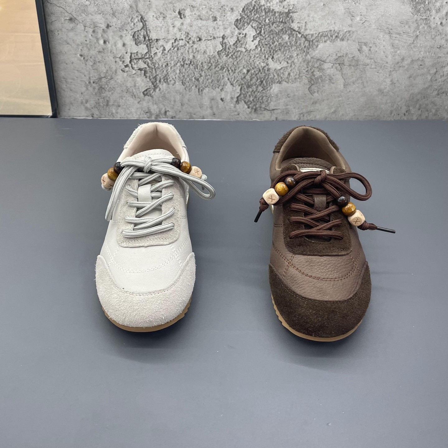 真皮牛皮系带牛筋平底袋鼠鞋2025秋季新款撤柜断码运动休闲鞋女鞋,淘宝优惠券,粉丝福利购,淘宝优惠卷