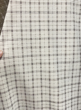 格子坑条面料做背带裤裙子袄鞋围裙袖套童装手工服装8坑条绒布料