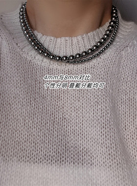 RUKL珍珠圆珠女真多麻项链