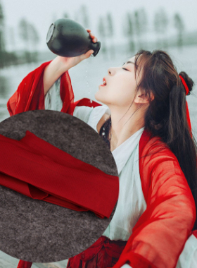 中国风发带少女心红色飘带发绳宫廷风腰带汉服古装头饰影楼发饰品