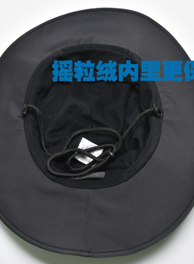 户外渔夫帽防风绳男女防暴雨秋冬