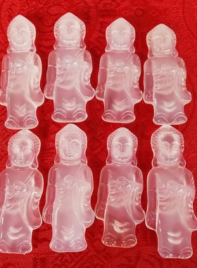 天然玛瑙冰透玉刻宝宝佛男女吊坠