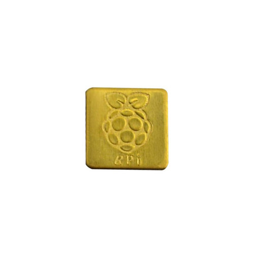 树莓派3B+ 散热片单片logo铜制散热片 紫铜CPU芯片散热器带散热贴 - 图3